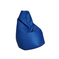 pouf - sacco medium tissu vip bleu
