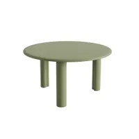 table basse - ghia ø 70 3 pieds vert ø 70 x h 37,5 cm