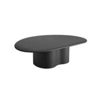 table basse - ghia l 105 pied central chêne noir l 105 x p 74 x h 30 cm
