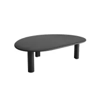 table basse - ghia l 105 3 pieds chêne noir l 105 x p 74 x h 30 cm