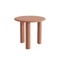 table d'appoint guéridon - ghia ø 50 3 pieds ø 50 x h 45 cm rouge terracotta