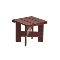 table et table basse extérieur - table basse crate rouge fer