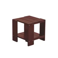 table et table basse extérieur - table d'appoint crate rouge fer
