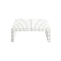 table basse - quaderna 90x90 blanc