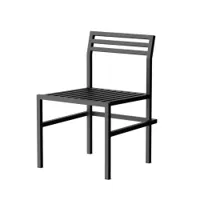 chaise et petit fauteuil extérieur - chaise 19 outdoors noir