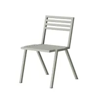 chaise et petit fauteuil extérieur - chaise empilable 19 outdoors gris