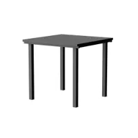 table et table basse extérieur - table 19 outdoors 80x80 noir