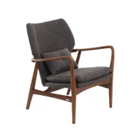 fauteuil - peggy rough gris/ frêne