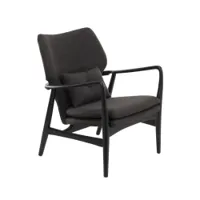 fauteuil - peggy bermuda noir/ frêne noir