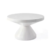 table basse - zig zag blanc