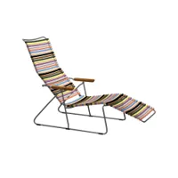 bain de soleil, chaise longue et hamac - sunlounger click multicolore 1