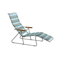 bain de soleil, chaise longue et hamac - sunlounger click multicolore 2