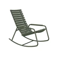 fauteuil extérieur - rocking chair reclips vert olive