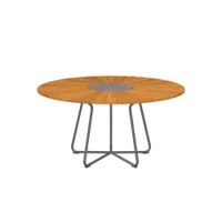 table et table basse extérieur - table circle ø 150 bambou/ gris