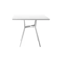 table et table basse extérieur - table branch 80x80 blanc