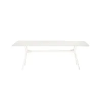table et table basse extérieur - table branch l 210 blanc