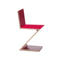 chaise - zig zag rouge