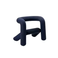 fauteuil - extra bold mélangé noir bleu