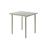 table et table basse extérieur - table patio 75x75 vert jonc