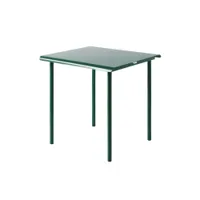 table et table basse extérieur - table patio 75x75  vert mousse