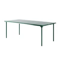 table et table basse extérieur - table patio 200x100  vert mousse
