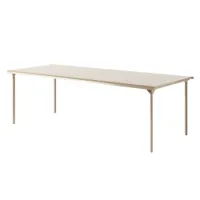 table et table basse extérieur - table patio 240x100 beige gris