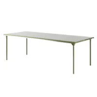 table et table basse extérieur - table patio 240x100 vert jonc