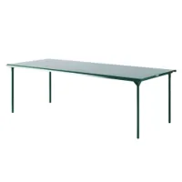 table et table basse extérieur - table patio 240x100  vert mousse