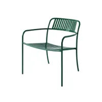 fauteuil extérieur - fauteuil patio lames  vert mousse