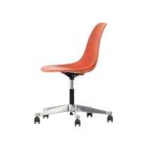 fauteuil de bureau - eames plastic side chair pscc rouge coquelicot re