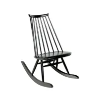 fauteuil - mademoiselle rocking chair bouleau noir l 55cm x p 94cm x h 97cm,  assise h 45cm
