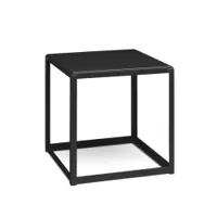 table basse - fortyforty acier époxy l 40cm x p 40cm x h 40cm noir