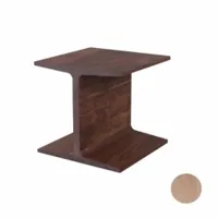 table basse - i beam l 40cm x p 40cm h 39cm chêne blanchi chêne