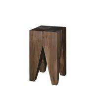 tabouret - st04 backenzahn stool bois huilé l 27cm x p 27cm x h 47cm noyer