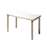 table & bureau - 80a enfant blanc bouleau, plateau laminé l 120cm x p 60 cm x h 60cm