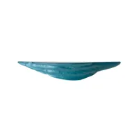etagère - mousse turquoise céramique émaillée l 80cm x p 13cm x h 13cm