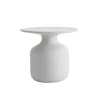 table d'appoint guéridon - mini bottle blanc céramique diam 45cm x h 42cm
