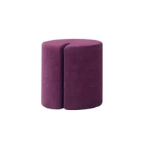 pouf - noel diam 40cm x h 43cm violet tissu griff