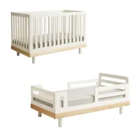 lit - kit de conversion lit bébé vers lit junior classic blanc mdf peint lit complet  ,  l 144,7cm x p 75,5cm x h 91,5m