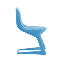 chaise - myto basf ultradur® high speed plastic bleu clair l 51cm x p 55cm x  h 82cm,  assise h 46cm