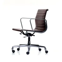 fauteuil de bureau - aluminium group dossier bas ea117 marron