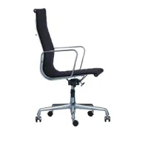 fauteuil de bureau - aluminium group dossier haut ea119 noir