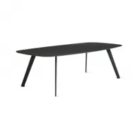 table basse - solapa fenix 58x118 noir plateau fenix® mat, pieds fibre de verre et polypropylène l 118cm x p 58cm x h 36cm