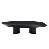 table basse - 520 accordo bois laqué noir mat l 140cm x p 125cm x h 30cm