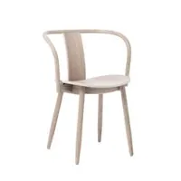 chaise - icha chair blanc hêtre huilé l 57,7 x p 50 x h 75 cm, assise h 46 cm