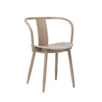 chaise - icha chair hêtre l 57,7 x p 50 x h 75 cm, assise h 46 cm hêtre naturel