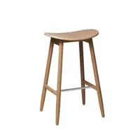 tabouret haut - icha bar stool chêne naturel chêne l 43 x p 37 x h 68 cm, assise h 65 cm