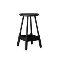 tabouret haut - albert bar stool noir frêne teinté l 38 x p 38 x h 65 cm