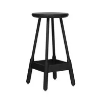 tabouret haut - albert bar stool noir frêne teinté l 38 x p 38 x h 75 cm