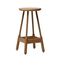 tabouret haut - albert bar stool chêne naturel chêne l 38 x p 38 x h 75 cm
